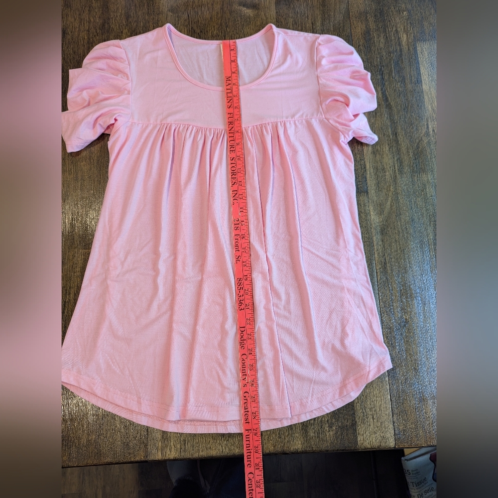 Pink Ruffle Sleeve Blouse‎ - Picture 8 of 8